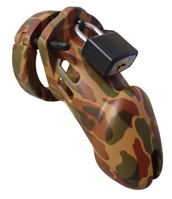 CB-6000 Keuschheitskäfig – Camouflage – 35 mm