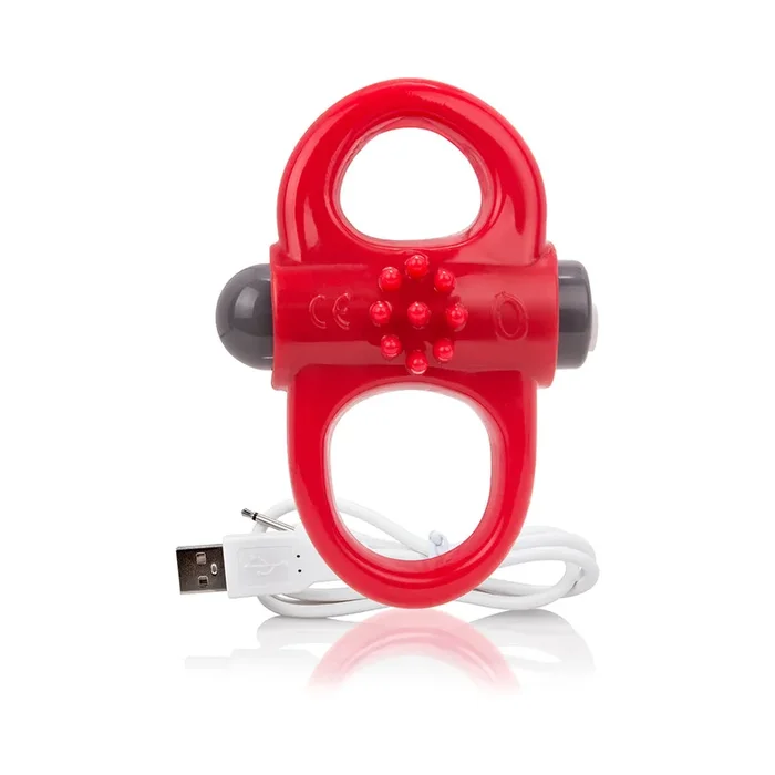 Charged Yoga Rechargeable Vibe Ring – Red