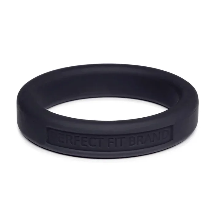 Classic 1.75″ (44 mm) Silicone Med. Stretch Penis Ring Black