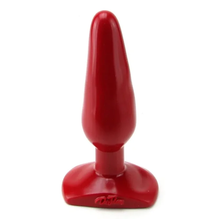 Classic Medium Smooth Butt Plug in Red