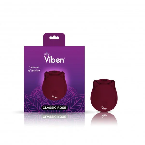 Classic Rose – Ruby – Handheld Rose Clitoral and Nipple Stimulator