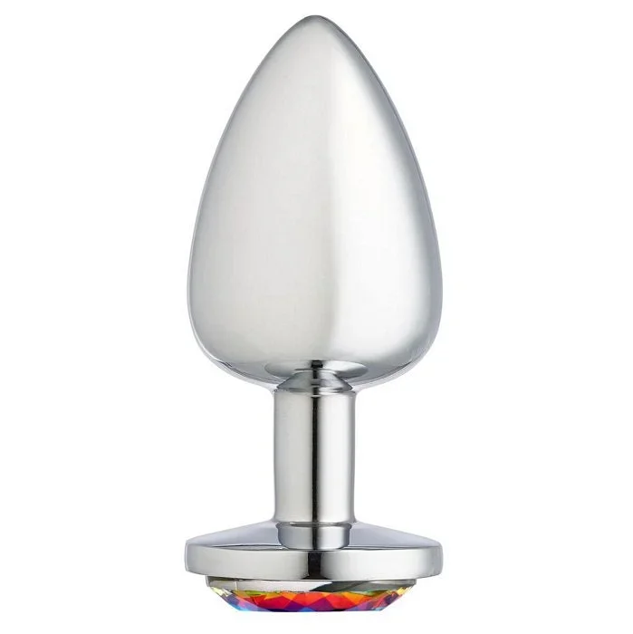 Cloud 9 Novelties Gems Silver Chromed Anal Plug – Large