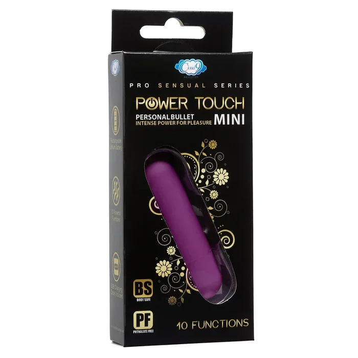 CLOUD 9 POWER TOUCH III – PLUM MINI RECHARGEABLE BULLET (EACHES)