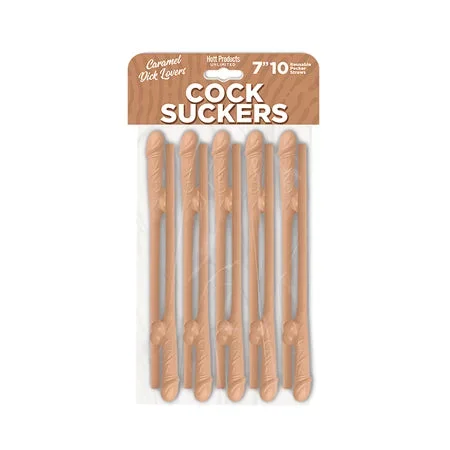 Cock Suckers Pecker Straws – Caramel Lovers Pack of 10