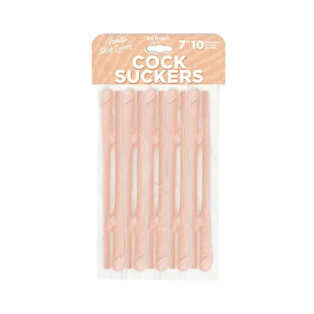 Cock Suckers Pecker Straws – Vanilla Lovers Pack of 10