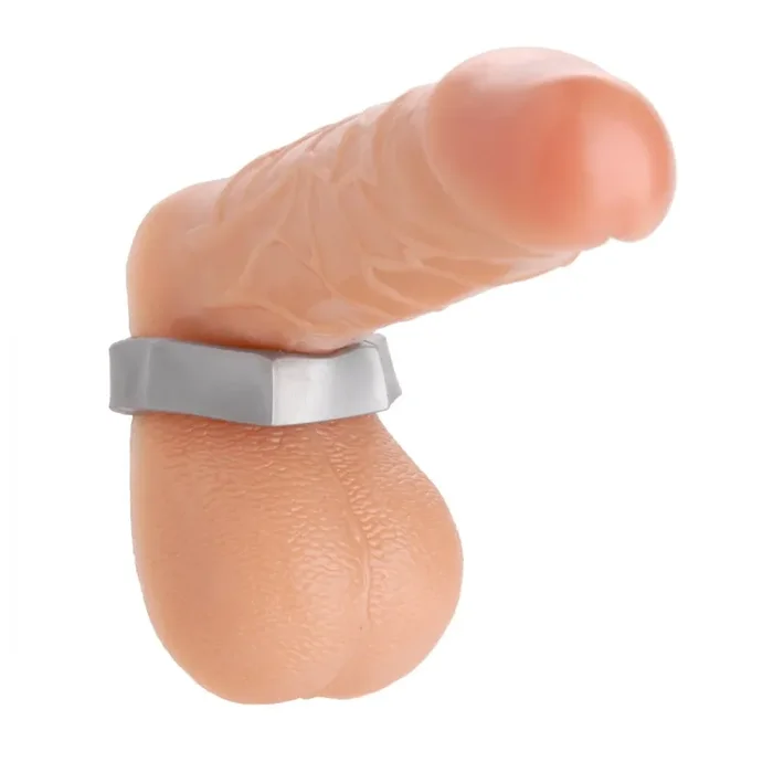 Cock und Ballstretcher Hex silber