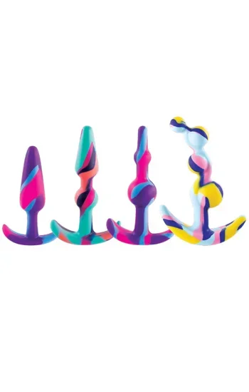 Colorful Silikon-Analplug-Trainingsset