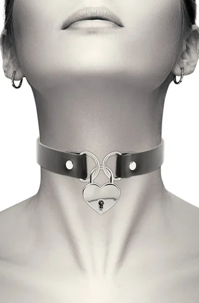 Coquette Halsband mit Herz und Schlüsseln
