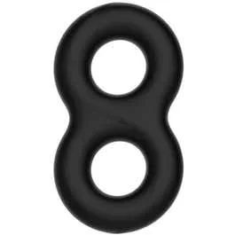Crazy Bull Super Soft Double Silicone Cockring 2 black