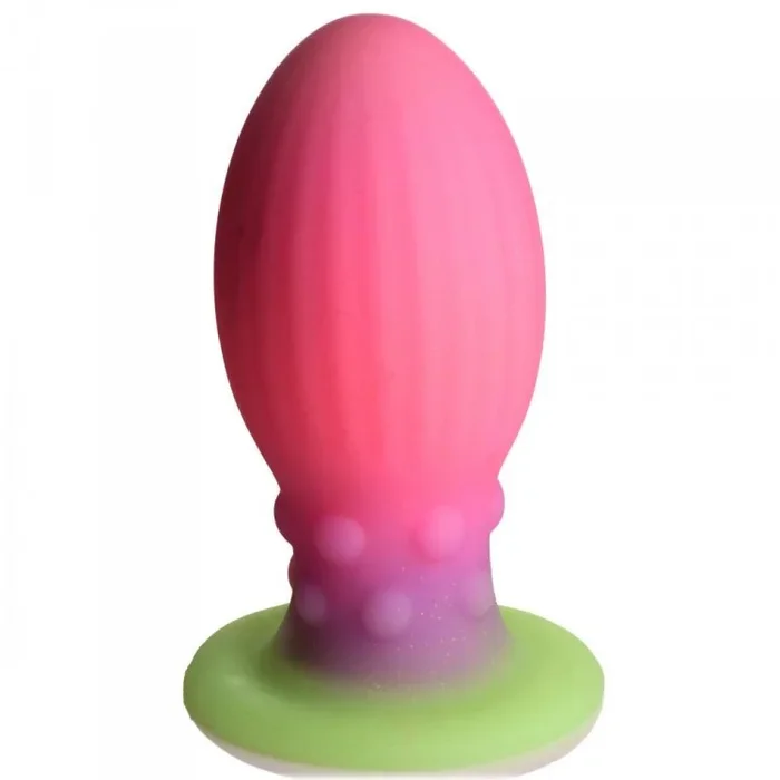 Creature Cocks Glow in the Dark Silicone Egg – XL Multi Color
