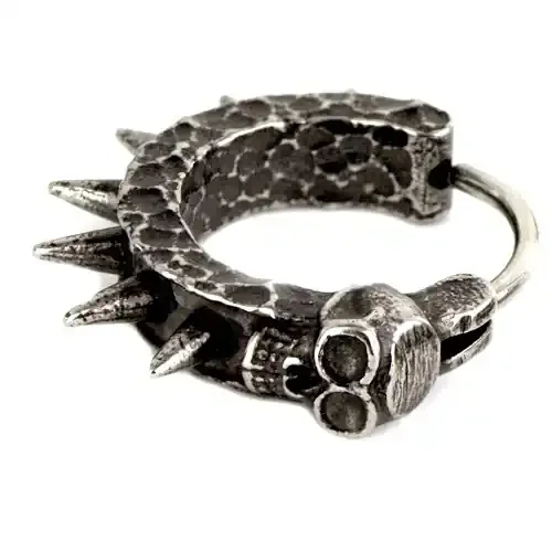Creolen ‘Spikes mit Totenkopf‘