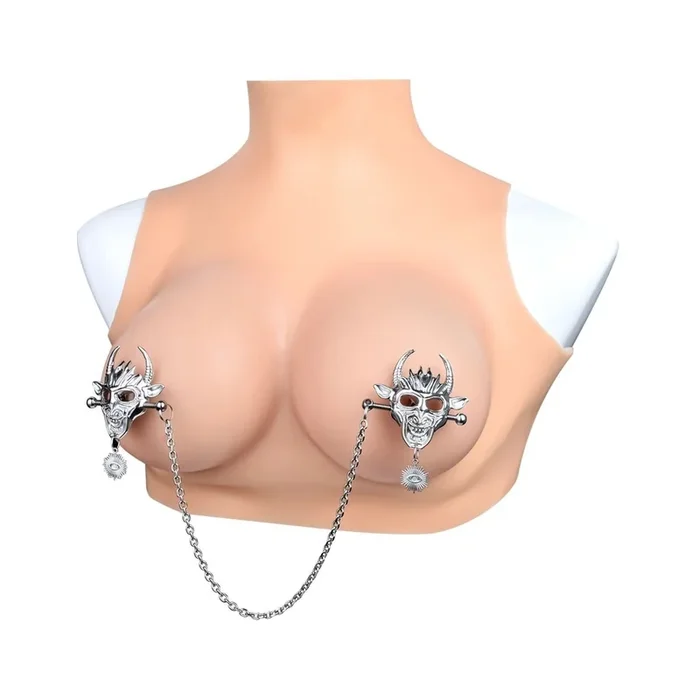Dämonischen Stiermasken Brustklemmen
