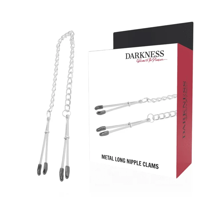 Darkness – Lange Nippelmuscheln Aus Metall