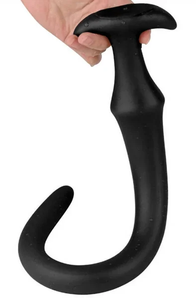 Darksil Ultra Langer Schlanker Dildo Schwarz 50 cm