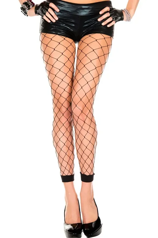 Diamantnetz-Leggings SCHWARZ