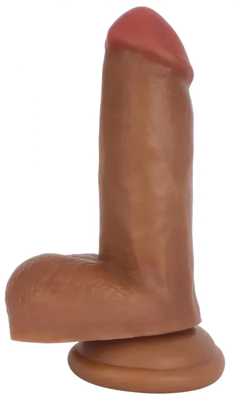 Dildo mit Hoden und Saugfuß
