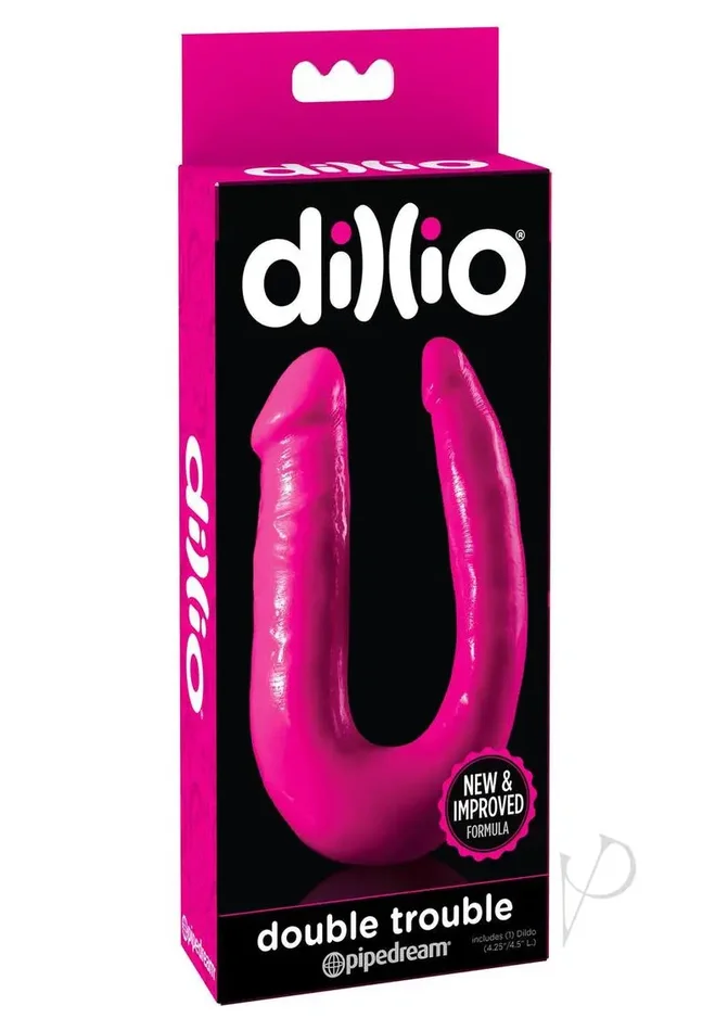 Dillio 10″ Double Trouble – Pink