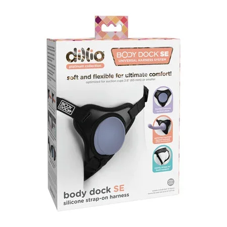 Dillio Platinum Body Dock SE Strap On Harness – Black