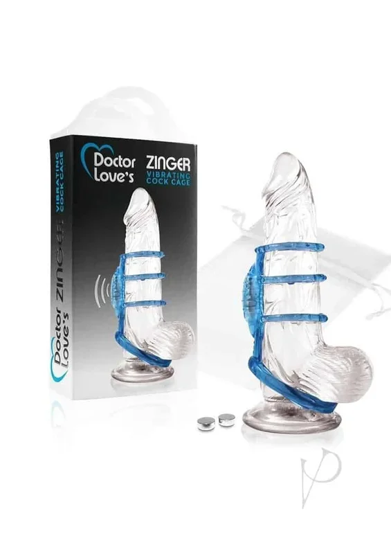 Doctor Love’s Vibrating Cock Cage – Blue