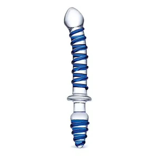 doppelendiger Glas-Dildo – SWIRL