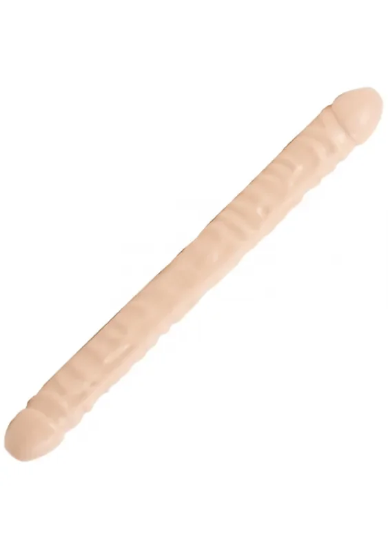 Doppelseitiger Dildo – hautfarben