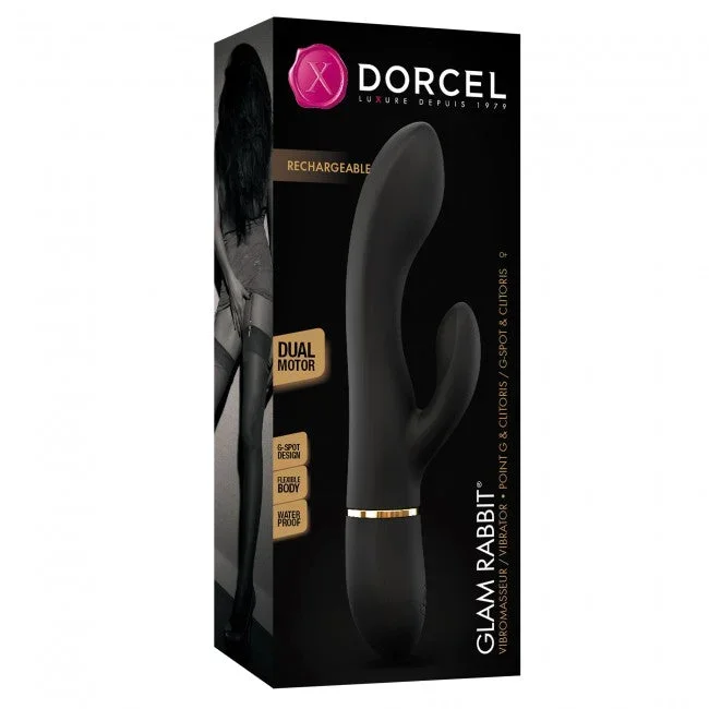 Dorcel Glam Rabbit Vibrator – Black/Gold