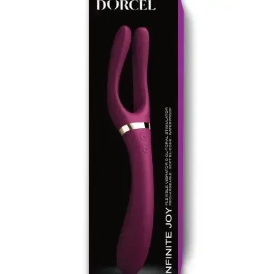Dorcel Infinite Joy Bendable Forked Vibrator – Plum