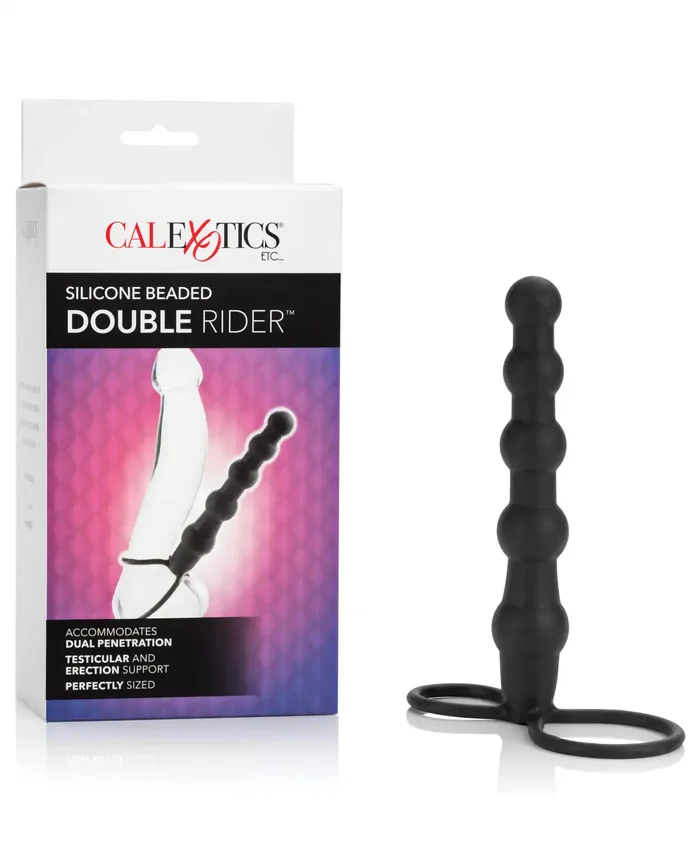 Double Rider Silicone Beaded – Black