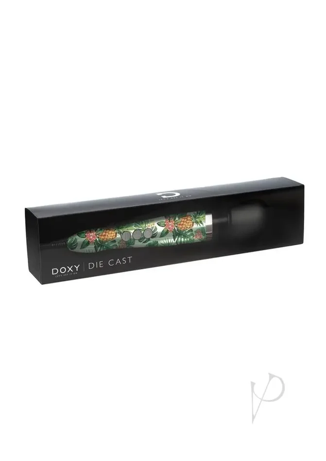 Doxy Die Cast Wand Plug-In Vibrating Body Massager Metal – Pineapple Pattern