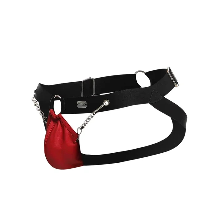 Dungeon Chain Jockstrap Red O/S