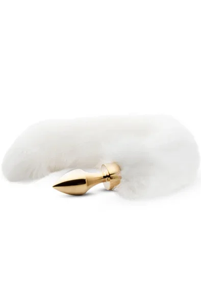 Easytoys Fuchsschwanz Plug Gold/Weiß