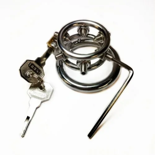 Edelstahl CBT-Käfig »Spiked Torture«