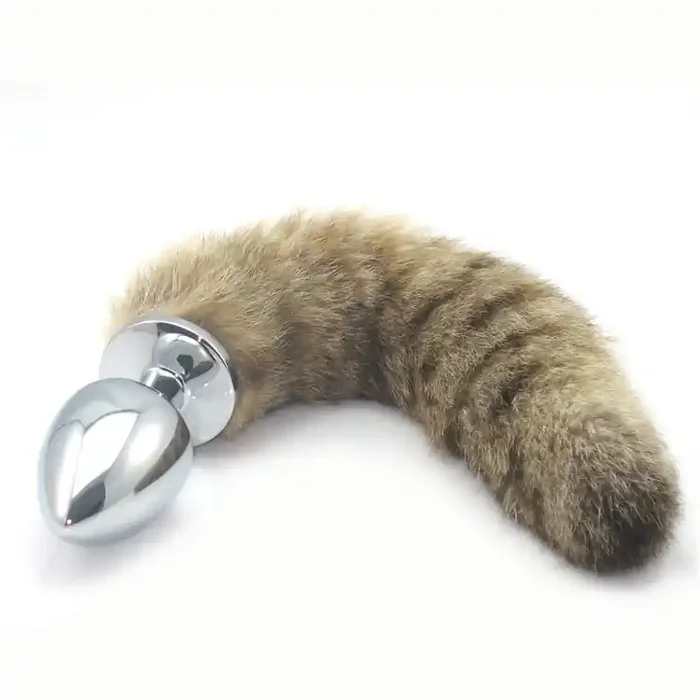 Edelstahl Foxtail Analplug