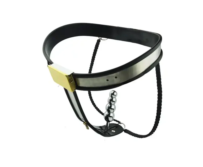 Edelstahl Keuschheits-Gürtel mit Plug