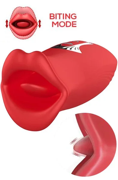 Ember Leckender & Vibrations-Mundform-Massager