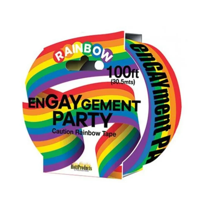 Engaygement – Rainbow Style – Caution Party Tape – 100′