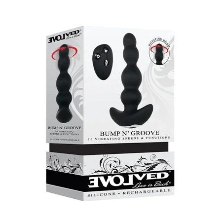 Evolved Bump N‘ Groove Vibrating Butt Plug – Black