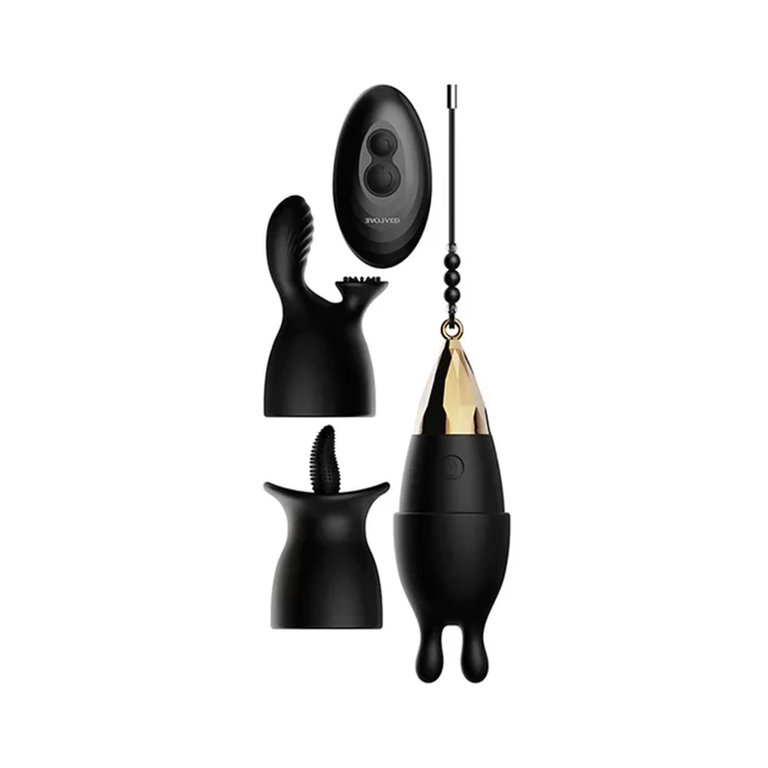 Evolved Egg Citement Rechargeable Bullet – Black/Gold