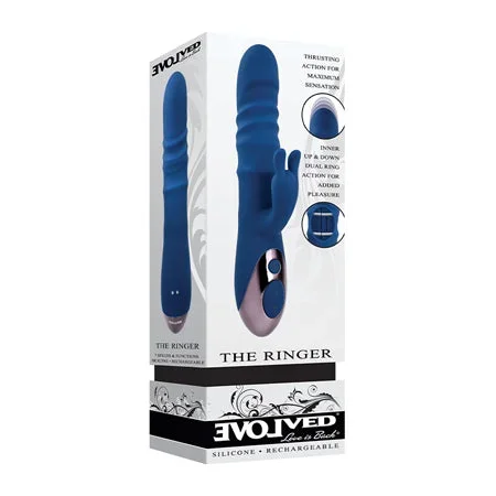 Evolved The Ringer Rechargeable Thrusting Rabbit – Blue