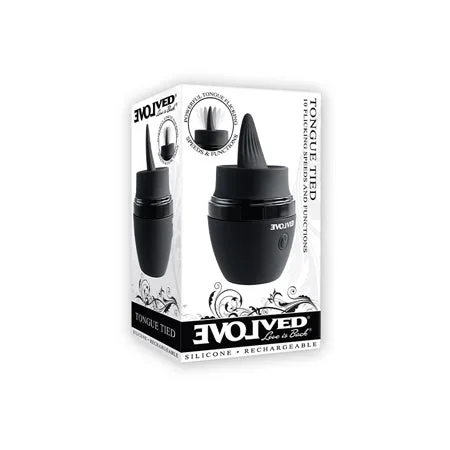 Evolved Tongue Tied Flicking Massager – Black