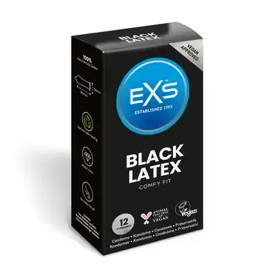 EXS Black Latex – Condoms – 12 Pieces