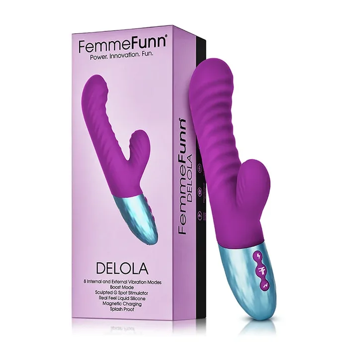 Femme Funn Delola Liquid Silicone Rabbit – Purple