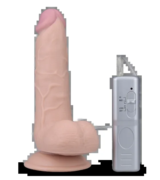 Ferngesteuerter Dildo-Vibrator mit XL-Durchmesser