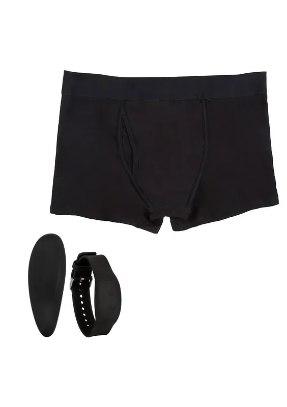 Ferngesteuerter Stimulator mit Boxershorts