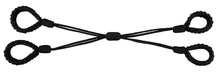 Fesselkreuz „Cuff Set Rope“ mit verstellbaren Schlaufen für Hände & Füße Bad Kitty