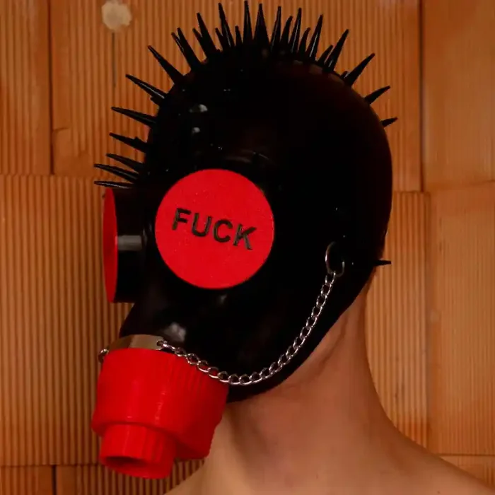 Fetish Augenklappen für GP5 Gasmaske ‘FUCK‘