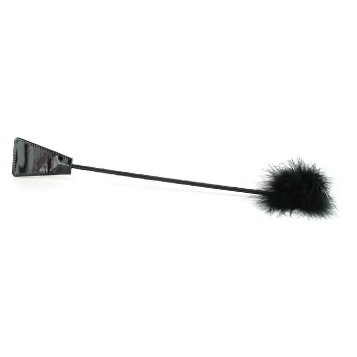 Fetish Fantasy Feather Crop in Black