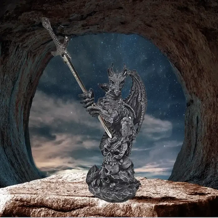 Figur Drache mit Brieföffner