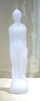 Figurenkerze Mann weiß