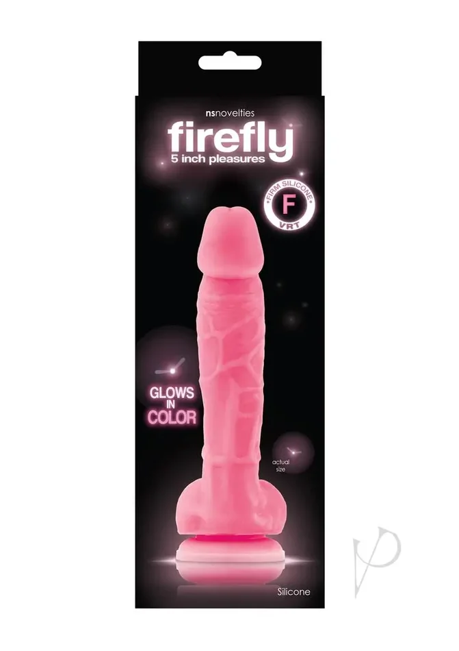 Firefly 5″ Silicone Glowing Dildo – Pink